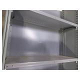 GRAY METAL SHELVING - TRIPLE WIDE