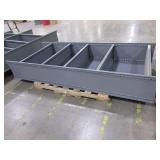 GRAY MEAL SHELVING UNITS - DOUBLE WIDE AND SINGLE WIDE