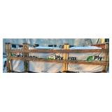 PLY GEM Lot of 150- 3 in. x 3/4 in. Wicker Outside Corner Posts Retail Value of $2,697