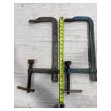 Pair of Metal C-Clamps