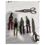 Assorted Metal Snips & Shears
