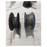 Two Metal Chain Spools