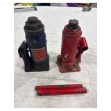 Two Hydraulic Bottle Jacks
