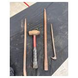 Sledgehammer, Pry Bars, Chisel Lot