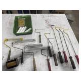 Assorted Paint Rollers and Tray