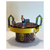 vintage Cast Iron Race Horse Mechanical Bank. This collectible item is highly sought after by enthusiasts of antique toys and mechanical banks.