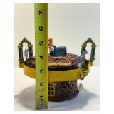 vintage Cast Iron Race Horse Mechanical Bank. This collectible item is highly sought after by enthusiasts of antique toys and mechanical banks.