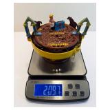 vintage Cast Iron Race Horse Mechanical Bank. This collectible item is highly sought after by enthusiasts of antique toys and mechanical banks.