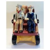 Collectible Wells Fargo & Co. Ceramic Stagecoach Cookie Jar.