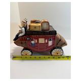 Collectible Wells Fargo & Co. Ceramic Stagecoach Cookie Jar.