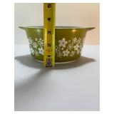 Vintage Pyrex Spring Blossom Green "Crazy Daisy" Casserole Dishes Mix & Match Set (2 Pcs)