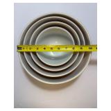 VINTAGE Pyrex "OLD ORCHARD" Complete Set of 4 Nesting Mixing Bowls | 401, 402, 403, 404. Highly sought after.