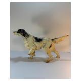 RARE Antique HUBLEY Cast Iron English Setter Pointer Hunting Dog Doorstop - 15" L