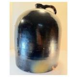 Antique 19th/20th Century Albany Slip Brown Glazed Stoneware Jug