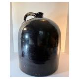 Antique 19th/20th Century Albany Slip Brown Glazed Stoneware Jug