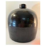 Antique 19th/20th Century Albany Slip Brown Glazed Stoneware Jug