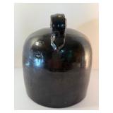 Antique 19th/20th Century Albany Slip Brown Glazed Stoneware Jug