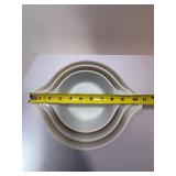 Vintage Pyrex "Forest Fancies" Mushroom Nesting Bowls Set of 3 | Almond Speckle Milk Glass (1980s)