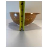RARE Vtg 1960s Pyrex #440 Series "Early American" Cinderella Nesting Bowls - Complete 4-Pc Set - Brown & Gold Motif