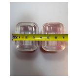 Vintage PYREX Primary Colors Refrigerator Dish Set (4 Pieces w/ Lids) – Red, Blue, Yellow