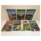 Exceptional EC Comics Russ Cochran/Gemstone 1990s Reprint Lot (7 Books) with Tales from the Crypt, Haunt of Fear, Weird Science & Fantasy. All comic books are bagged and boarded.