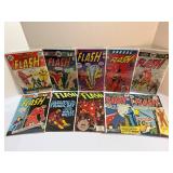VINTAGE DC Comics The Flash Collection (10 Issues) - Bronze Age & Modern - Wally West, Barry Allen, Reverse-Flash, Green Lantern.  All comic books are bagged and boarded.