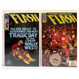 VINTAGE DC Comics The Flash Collection (10 Issues) - Bronze Age & Modern - Wally West, Barry Allen, Reverse-Flash, Green Lantern.  All comic books are bagged and boarded.