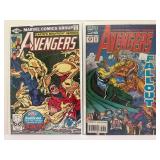 Vintage Marvel Comics AVENGERS Lot (10 Issues) - Key Appearances: Yellowjacket, Captain Marvel (Monica Rambeau), Doctor Doom, & More (1980s-1990s). All comic books are bagged and boarded.