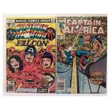 RARE Marvel Captain America Comic Book Lot (7 issues) - Serpent Society, Red Skull, Black Crow - 1980s. All comic books are bagged and boarded.