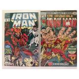 Lot of 10 The Invincible Iron Man Marvel Comics - Key Issues! War Machine Cameo, Doomquest. All comic books are bagged and boarded.