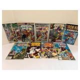 Lot of 9 Vintage MARVEL IRON MAN Comic Books - ANNUALS, WHAT IF, #55 Reprint. All comic books are bagged and boarded.