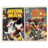 Lot of 9 Vintage MARVEL IRON MAN Comic Books - ANNUALS, WHAT IF, #55 Reprint. All comic books are bagged and boarded.