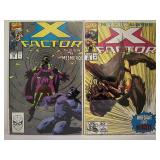 HUGE Lot of 11 Vintage Marvel X-Factor Comics (1988-1993) Key Issues: Fall of Mutants, Inferno, Apocalypse Crossover! All comic books are bagged and boarded.