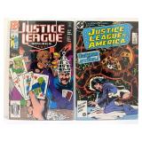 Vintage DC Comics Justice League of America Lot of 9 Issues 1980s JLA #1, #255 Endgame + More. All comic books are bagged and boarded.