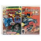 Lot of (8) Vintage Marvel Comics FANTASTIC FOUR Issues - Silver & Bronze Age Collection. All comic books are bagged and board.