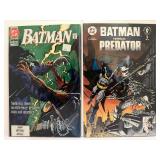 Vintage 10-Comic LOT: Batman Crossovers & Key Issues (Legends of the Dark Knight, Outsiders, Predator, Poison Ivy TPB). All comic books are bagged and boarded.