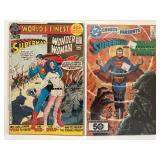 Lot of 10 Vintage DC Comics SUPERMAN Collection - Bronze Age/Copper Age FT. Wonder Woman, Crisis, Blackout.  All comic books are bagged and boarded.