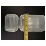 Vintage PYREX Early American Mixing Bowls & Refrigerator Dishes Set | Brown on White (1960s)