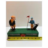 Vintage "Birdie Putt" Cast Iron Mechanical Coin Bank