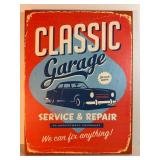 Title: Classic Garage Service & Repair Retro Vintage Style Metal Tin Sign 8x12 in Decor