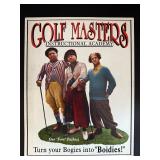 The Three Stooges Golf Masters Instructional Academy Novelty Tin Metal Sign Man Cave Decor