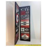Officially Licensed Vintage Style Chevrolet & Corvette Vertical Wood Wall Signs (Set of 2)