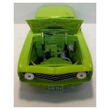 RARE Vintage 1998 Ertl American Muscle 1:18 Scale 1969 Chevy Camaro Street Machine - Lime Green #7981