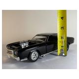 Rare 1/18 Scale Custom 1970 Chevy Monte Carlo SS 454 Pro Street Diecast Model w/ Blower - Ertl/Auto World