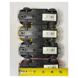 LOT of 4 KiNSMART 1967 Volkswagen Classic Beetle 1:32 Diecast Cars VW Bug RED BLUE YELLOW BLACK