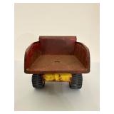 Vintage 1983 Tonka Construction Chevy Dump Truck #51070 Pressed Steel Yellow Red USA