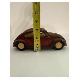 VINTAGE 1960s Tonka Red Volkswagen VW Beetle Bug #52680 Pressed Steel Toy Car