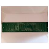 Minnesota Wild "Wild Country" Embossed Metal Street Sign - NHL Hockey Fan Cave Decor