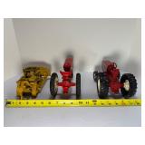Vintage Ertl International Harvester IH Farmall Tractor Lot (2) & Diecast Masters Caterpillar D10T2 Dozer 1:16 1:50 Scale Farm Construction Model Toys
