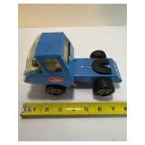 VINTAGE LOT of 4 | 1960s-1970s Blue Pressed Steel Tonka Toy Trucks - Mini & Full Size